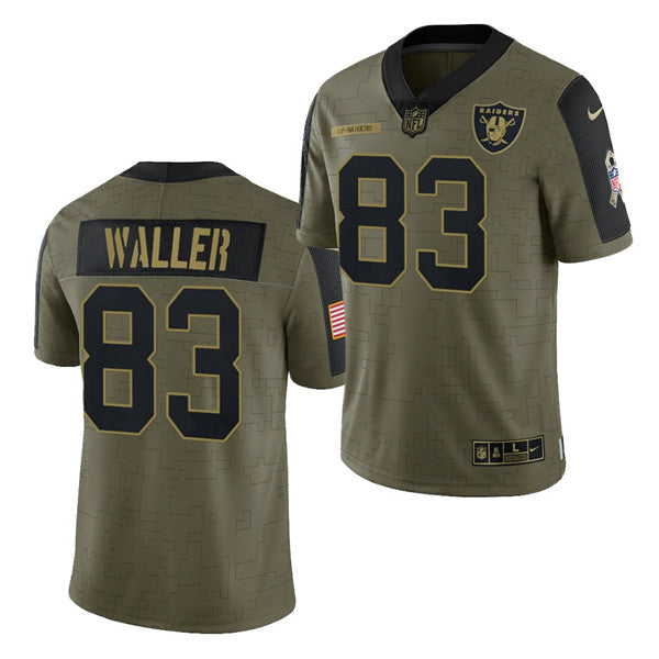 Darren Waller Las Vegas Raiders olive Salute To Service jersey