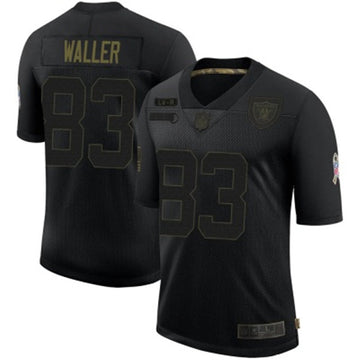Darren Waller Las Vegas Raiders black Salute To Service jersey