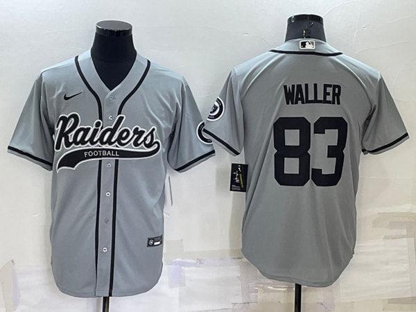 Darren Waller Las Vegas Raiders gray jersey
