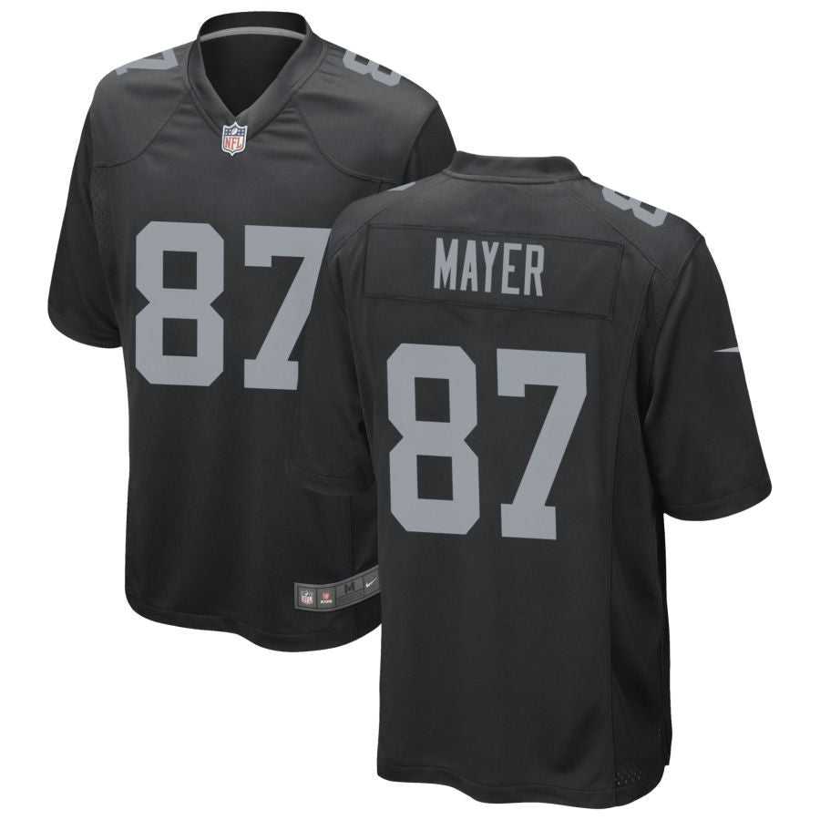 Michael Mayer Las Vegas Raiders black Game jersey