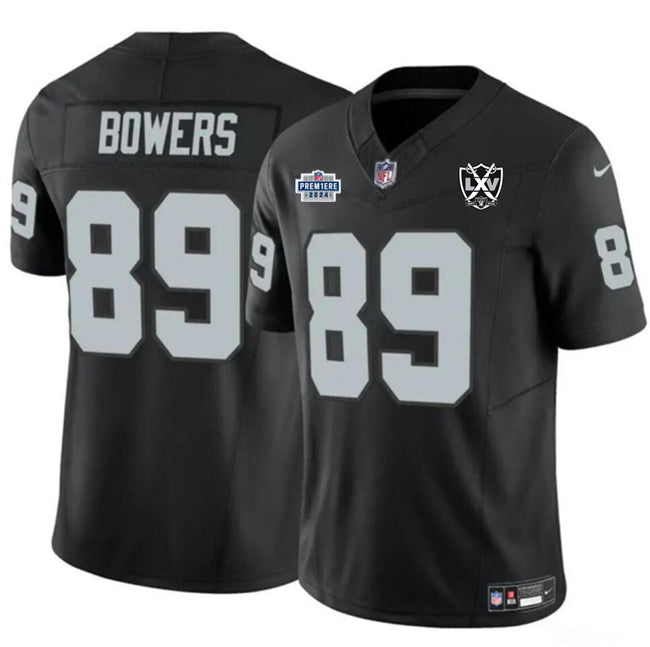 Brock Bowers Las Vegas Raiders black FUSE jersey