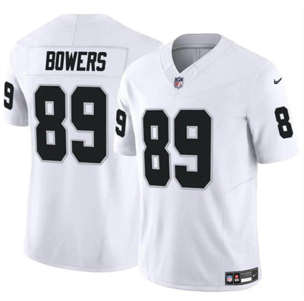 Brock Bowers Las Vegas Raiders white FUSE jersey