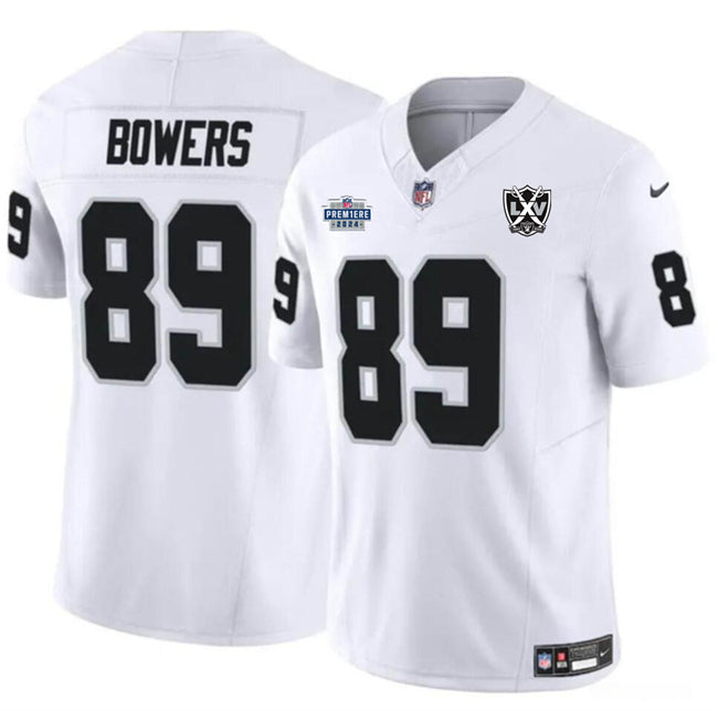 Brock Bowers Las Vegas Raiders white FUSE jersey