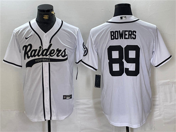 Brock Bowers Las Vegas Raiders white jersey