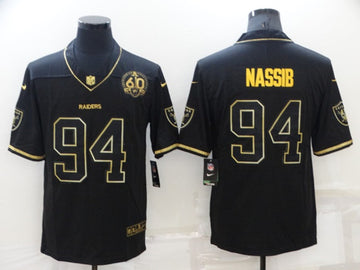Carl Nassib Las Vegas Raiders black-gold jersey