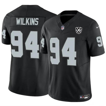 Christian Wilkins Las Vegas Raiders black FUSE jersey