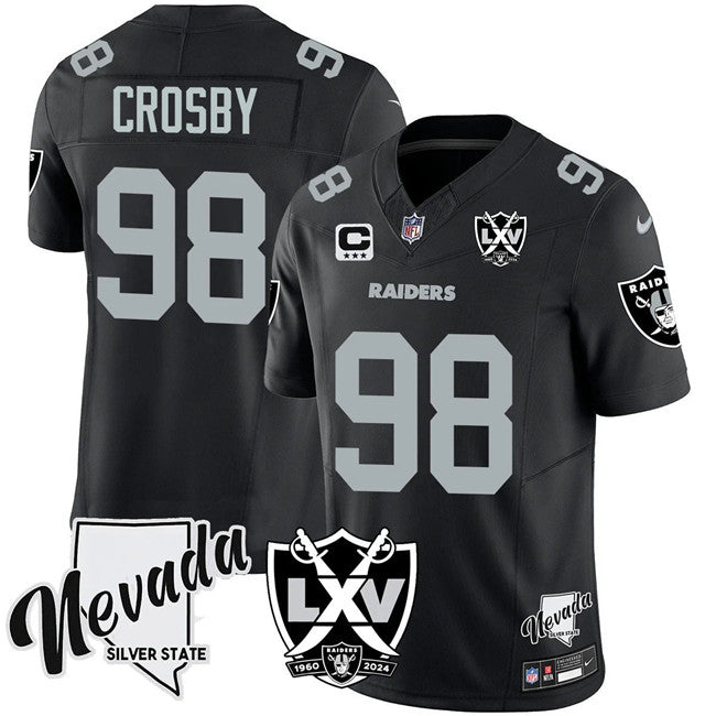 Maxx Crosby Las Vegas Raiders black FUSE jersey