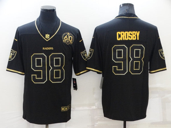 Maxx Crosby Las Vegas Raiders black-gold jersey
