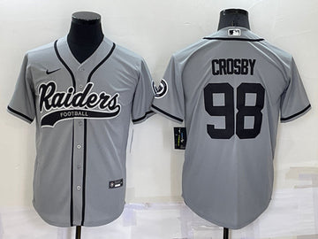 Maxx Crosby Las Vegas Raiders grey jersey