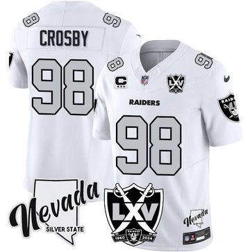Maxx Crosby Las Vegas Raiders white FUSE jersey