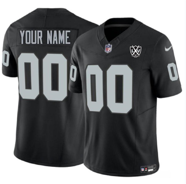 Custom Las Vegas Raiders black FUSE jersey