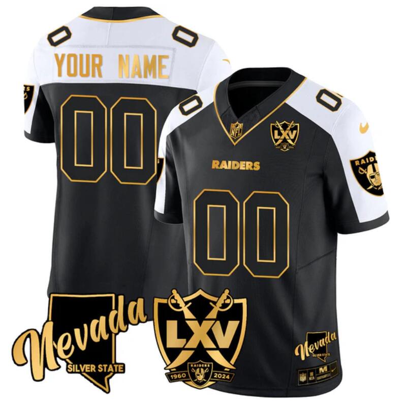 Custom Las Vegas Raiders black FUSE jersey