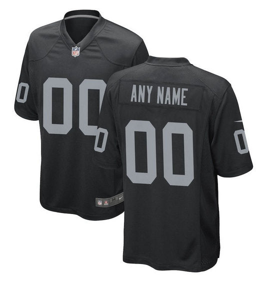 Custom Las Vegas Raiders black Game jersey
