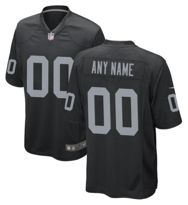 Custom Las Vegas Raiders black Game jersey