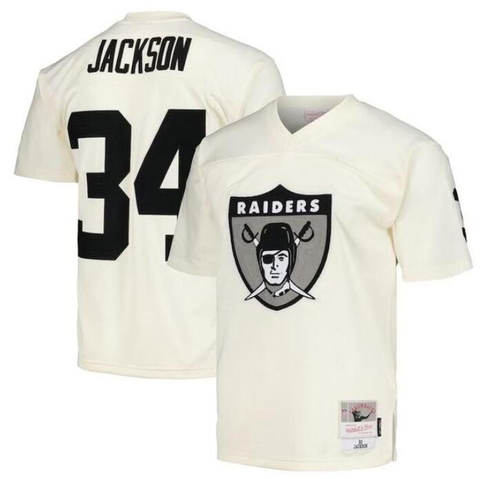 Custom Las Vegas Raiders cream jersey