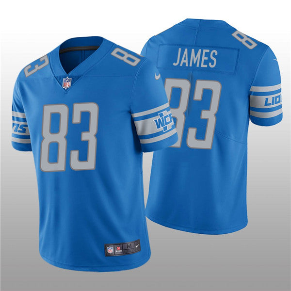 Jesse James Detroit Lions blue jersey