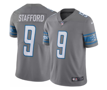 Matthew Stafford Detroit Lions gray jersey