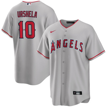 Gio Urshela Los Angeles Angels gray jersey