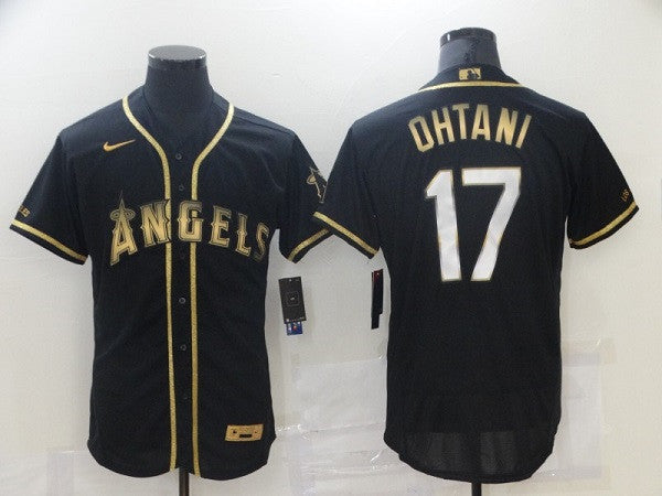 Shohei Ohtani Los Angeles Angels black jersey
