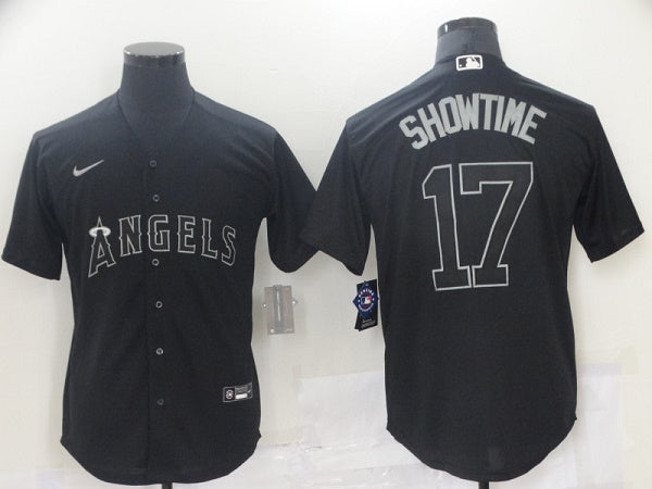 Shohei Ohtani Los Angeles Angels black jersey