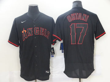 Shohei Ohtani Los Angeles Angels black jersey