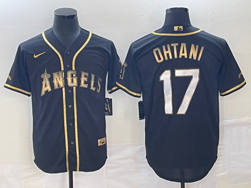 Shohei Ohtani Los Angeles Angels black jersey