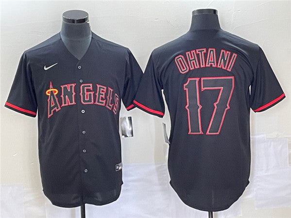Shohei Ohtani Los Angeles Angels black jersey