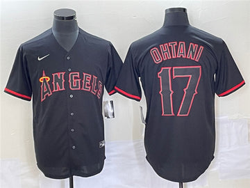 Shohei Ohtani Los Angeles Angels black jersey