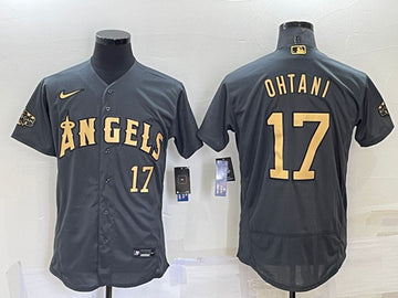 Shohei Ohtani Los Angeles Angels charcoal All-Star jersey