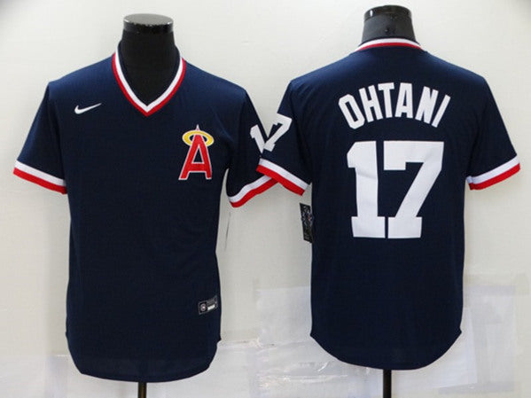 Shohei Ohtani Los Angeles Angels navy jersey