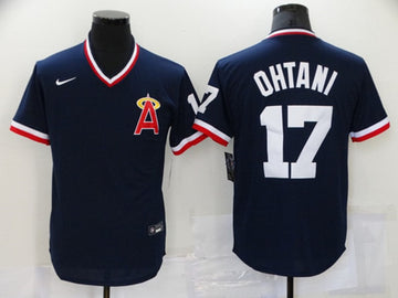 Shohei Ohtani Los Angeles Angels navy jersey