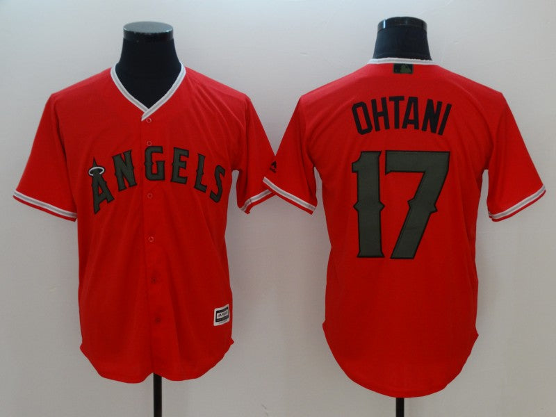 Shohei Ohtani Los Angeles Angels red jersey