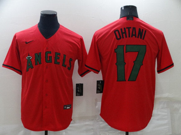 Shohei Ohtani Los Angeles Angels red jersey