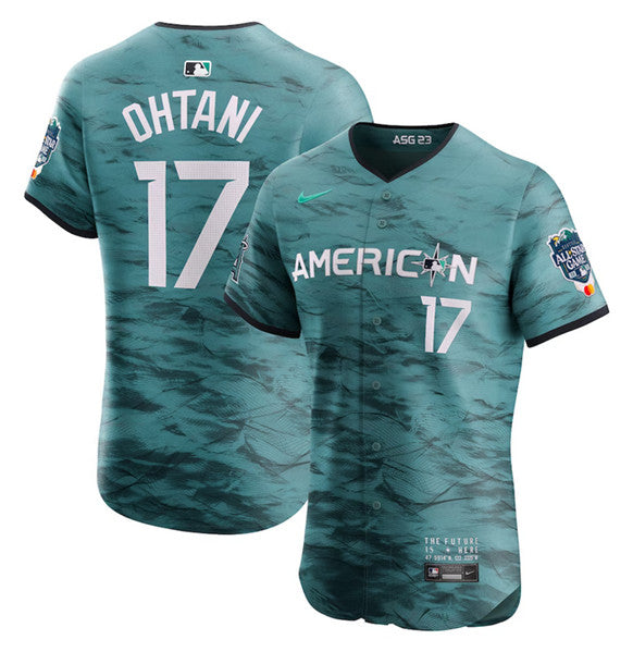 Shohei Ohtani Los Angeles Angels teal All-Star jersey