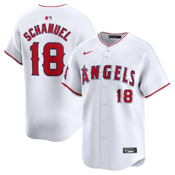 Nolan Schanuel Los Angeles Angels white Home jersey
