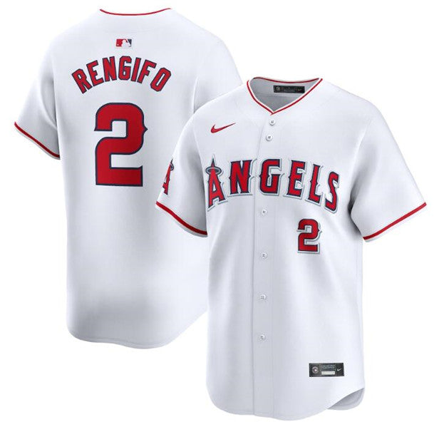 Luis Rengifo Los Angeles Angels white Home jersey