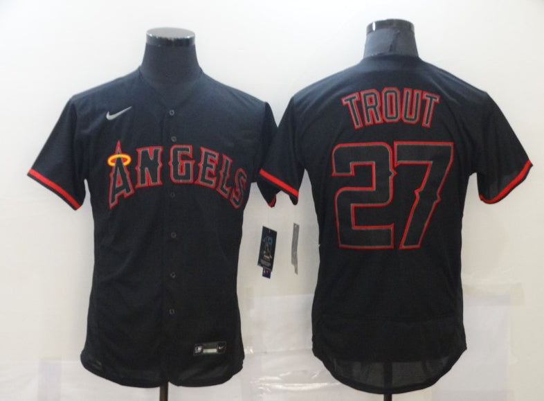 Mike Trout Los Angeles Angels black jersey