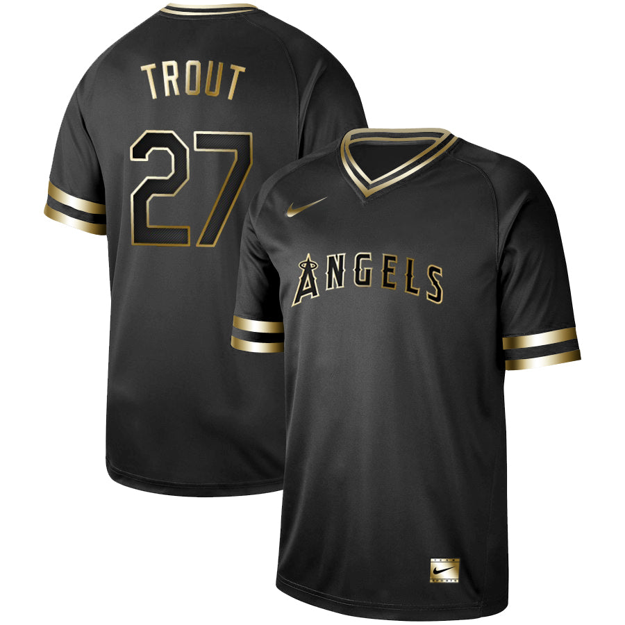 Mike Trout Los Angeles Angels black jersey