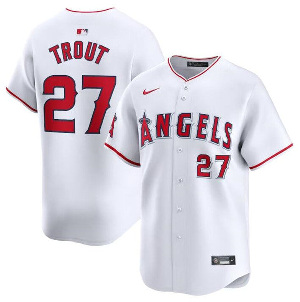 Mike Trout Los Angeles Angels white Home jersey