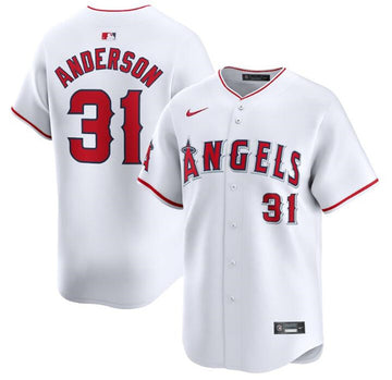 Tyler Anderson Los Angeles Angels white Home jersey