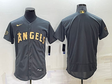 Custom Los Angeles Angels charcoal All-Star jersey