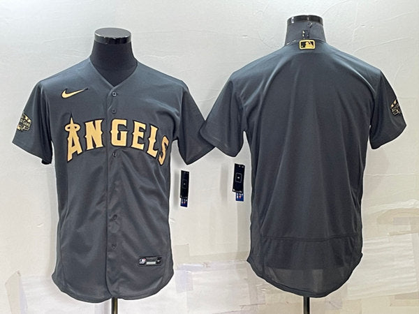 Custom Los Angeles Angels charcoal All-Star jersey