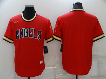 Custom Los Angeles Angels red jersey