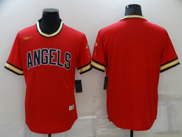 Custom Los Angeles Angels red jersey