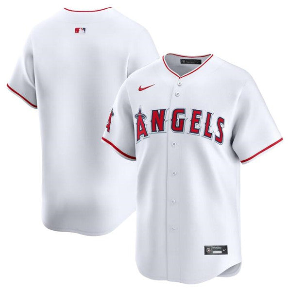 Custom Los Angeles Angels white Home jersey