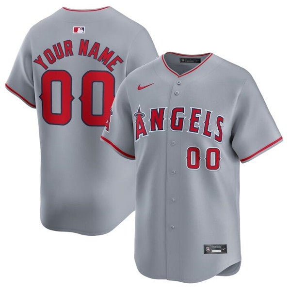 Custom Los Angeles Angels gray Away jersey