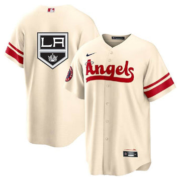 Los Angeles Angels cream jersey