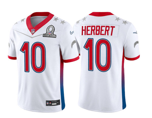 Justin Herbert Los Angeles Chargers white jersey
