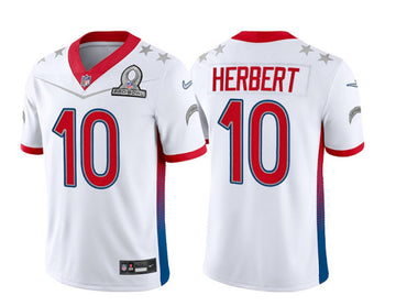 Justin Herbert Los Angeles Chargers white jersey