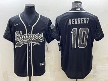 Justin Herbert Los Angeles Chargers black jersey